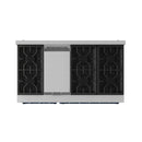 Gordon Ramsay by Thor Kitchen 3-Piece Appliance Package - 48-Inch Gas Range with Liquid Propane Kit with Double Oven, 36-Inch Refrigerator, and Dishwasher in Stainless Steel with Blue Trim