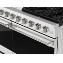 Gordon Ramsay by Thor Kitchen 3-Piece Appliance Package - 48-Inch Gas Range with Liquid Propane Kit with Double Oven, 36-Inch Refrigerator, and Dishwasher in Stainless Steel