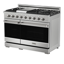 Gordon Ramsay by Thor Kitchen 48-Inch Professional Natural Gas Range with 6.8 Cu. Ft. Double Oven in Stainless Steel (RSG48E)