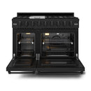 Gordon Ramsay by Thor Kitchen 48-Inch Professional Natural Gas Range with 6.8 Cu. Ft. Double Oven in Black (RSG48EB)