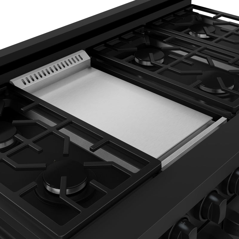 Thor Kitchen Gordon Ramsay Series 48-Inch Professional Natural Gas Range with Double Oven in Black (RSG48EB)