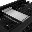 Gordon Ramsay by Thor Kitchen 3-Piece Appliance Package - 48-Inch Gas Range with Double Oven, 36-Inch Refrigerator, and Dishwasher in Black