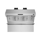 Forno 48-Inch 1200 CFM Wall Mount Range Hood with Baffle Filter and Back Splash in Stainless Steel (FRHWM5029-48)