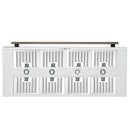 Forno Aria 60-Inch Wall Mount Range Hood in White with Brass Handle (FRHWM5095-60WHT)