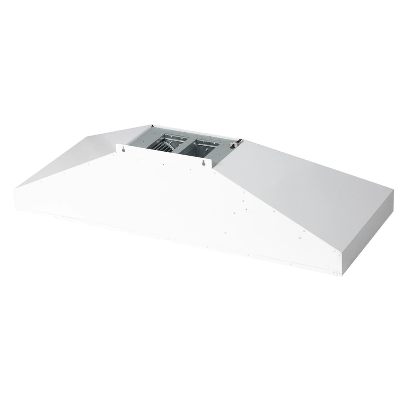 Forno Aria 60-Inch Wall Mount Range Hood in White with Brass Handle (FRHWM5095-60WHT)