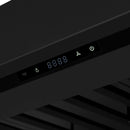 FORNO Ambassador 36-Inch Range Hood in Black with 427 CFM, 3 speeds, Dishwasher  Safe  Baffle filters, LED Lights and Remote Control (FRHWM5099-36CPBLK)