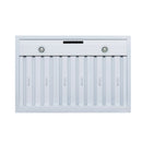 FORNO Ambassador 36-Inch Range Hood in White with 427 CFM, 3 speeds, Dishwasher  Safe  Baffle filters, LED Lights and Remote Control (FRHWM5099-36CPWHT)