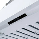 FORNO Ambassador 36-Inch Range Hood in White with 427 CFM, 3 speeds, Dishwasher  Safe  Baffle filters, LED Lights and Remote Control (FRHWM5099-36CPWHT)