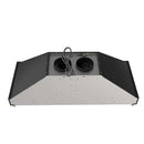 Forno Venezia 48-Inch Wall Mounted Range Hood with Touch Controls and Baffle Filters in Black with Antique Brass Handle (FRHWM5503-48BLK)