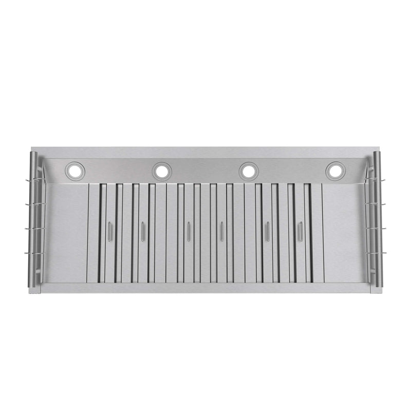 Forno Venezia 48-Inch Wall Mounted Range Hood with Touch Controls and Baffle Filters in Stainless Steel (FRHWM5503-48)