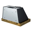 Forno Antico 5-Piece Appliance Package - 36-Inch Dual Fuel Range, 36-Inch Hood, 36-Inch Refrigerator, 24-Inch Dishwasher, & 24-Inch Microwave Drawer in Black with Antique Brass Trim