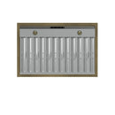 Forno Antico 5-Piece Appliance Package - 36-Inch Dual Fuel Range, 36-Inch Hood, 36-Inch Refrigerator, 24-Inch Dishwasher, & 24-Inch Microwave Drawer in Black with Antique Brass Trim