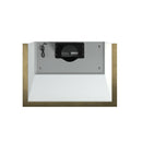 Forno Galiano 2-Piece Appliance Package - 36-Inch Gas Range & 36-Inch Wall Mount Range Hood in White with Antique Brass Trim