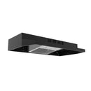 Forno Cappa 30-Inch 200 CFM Under Cabinet Range Hood in Black (FRHUC5200-30BLK)