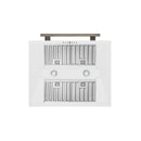 Forno 5-Piece Appliance Package - 30-Inch Electric Range, Wall Mount Range Hood, 60-Inch Refrigerator, Dishwasher, and 24-Inch Microwave Drawer in White with Antique Brass Handle