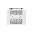 Forno Aria 30-Inch Wall Mount Range Hood in White with Brass Handle (FRHWM5095-30WHT)