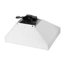 Forno Aria 30-Inch Wall Mount Range Hood in White with Brass Handle (FRHWM5095-30WHT)