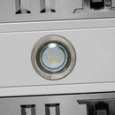 Forno Aria 30-Inch Wall Mount Range Hood in White with Brass Handle (FRHWM5095-30WHT)