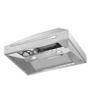 Forno 4-Piece Appliance Package - 30-Inch Espresso Electric Range , Wall Mount Range Hood, 36-Inch French Door Refrigerator, and Dishwasher in Stainless Steel