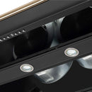 Forno Aria 48-Inch Wall Mount Range Hood in Black with Brass Handle (FRHWM5095-48BLK)