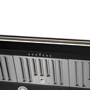 Forno Aria 48-Inch Wall Mount Range Hood in Black with Brass Handle (FRHWM5095-48BLK)