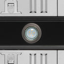 Forno Aria 48-Inch Wall Mount Range Hood in Black with Brass Handle (FRHWM5095-48BLK)