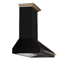 Forno 5-Piece Appliance Package - 48-Inch Dual Fuel Range, Wall Mount Range Hood, 60-Inch Refrigerator, Dishwasher, and 24-Inch Microwave Drawer in Black with Antique Brass Handle
