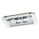 Forno 4-Piece Appliance Package - 48-Inch Dual Fuel Range, Wall Mount Range Hood, 36-Inch French Door Refrigerator, and Dishwasher in White with Antique Brass Handle