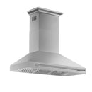 Forno 5-Piece Appliance Package - 48-Inch Electric Range, Wall Mount Range Hood, 60-Inch Refrigerator, Dishwasher, and 30-Inch Microwave Oven in Stainless Steel