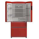 Forno Luigi 33-Inch 18 cu.ft. French Door Refrigerator in Red (FFFFD1791-33RED)