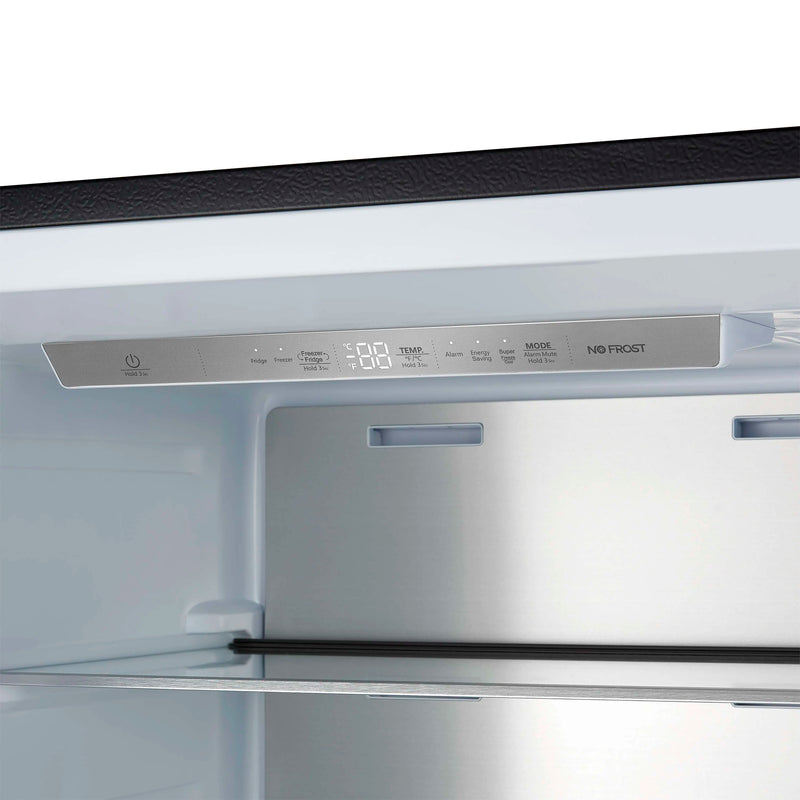 Forno 4-Piece Appliance Package - 36-Inch Gasl Fuel Range, Wall Mount Range Hood, 60-Inch Built-In Convertible Refrigerator, and Dishwasher in Black with Antique Brass Handle