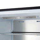 Forno 4-Piece Appliance Package - 48-Inch Dual Fuel Range, Wall Mount Range Hood, 60-Inch Built-In Convertible Refrigerator, and Dishwasher in Black with Antique Brass Handle