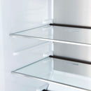 Forno Maderno 60-Inch 27.2 Cu. Ft. Built-In Convertible Refrigerator and Freezer in Black with Modern Trim and Antique Brass Handles (FFFFD1722-60MG-BLK)