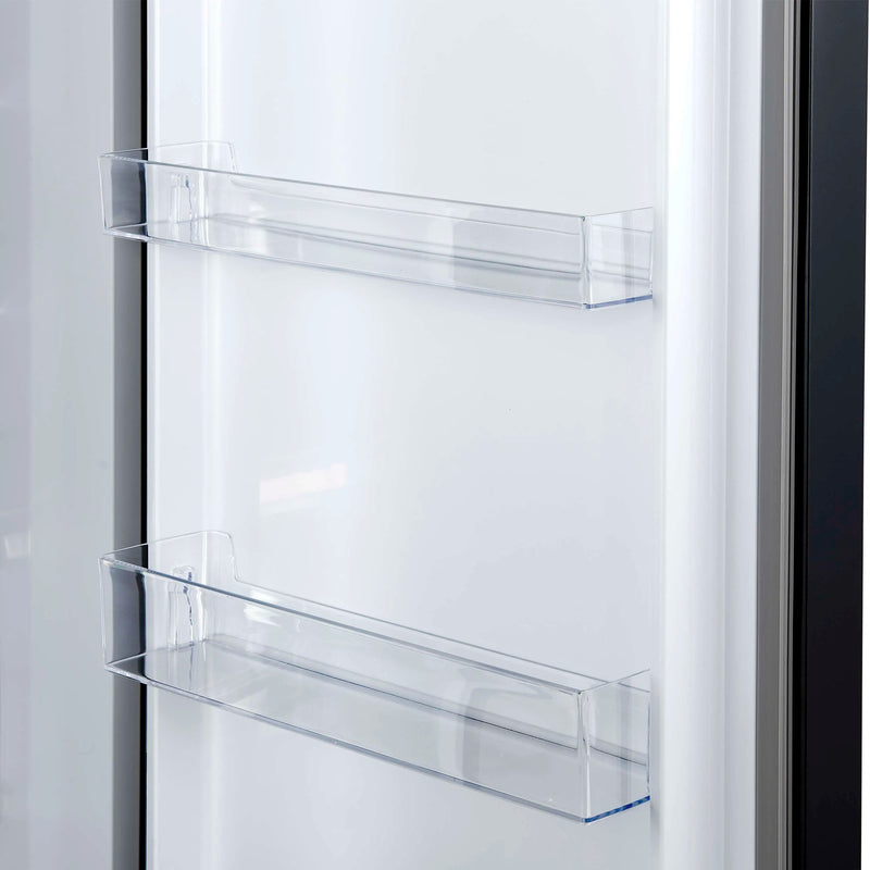 Forno 4-Piece Appliance Package - 36-Inch Gasl Fuel Range, Wall Mount Range Hood, 60-Inch Built-In Convertible Refrigerator, and Dishwasher in Black with Antique Brass Handle