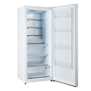 Forno Maderno 28-Inch Built-In 13.6 Cu.Ft. Convertible Refrigerator in White with Antique Brass Handle, Right Swing with Decorative Grille (FFFFD1722-32RSG-WHT)