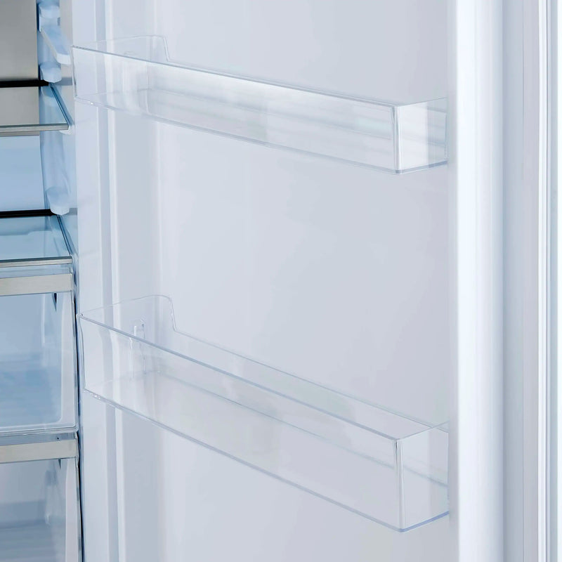 Forno 4-Piece Appliance Package - 48-Inch Antico Dual Fuel Range, 60-Inch Refrigerator, Dishwasher, & 30-Inch Microwave Drawer in White with Antique Brass Handle