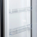 Forno Maderno 28 Inch Built-In Convertible Refrigerator in Black with Decorative Trim Grill, Antique Brass Handles, 13.6 cu.ft., Left Swing (FFFFD1722-32LSG-BLK)