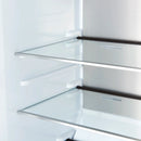 Forno Maderno 28 Inch Built-In Convertible Refrigerator in Black with Decorative Trim Grill, Antique Brass Handles, 13.6 cu.ft., Left Swing (FFFFD1722-32LSG-BLK)