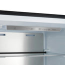 Forno Maderno 28-Inch Built-In Convertible Refrigerator Black with Decorative Grill, Antique Brass Handles, 13.6 cu.ft., Right Swing (FFFFD1722-32RSG-BLK)