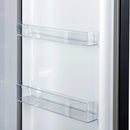 Forno Maderno 28-Inch Built-In Convertible Refrigerator Black with Decorative Grill, Antique Brass Handles, 13.6 cu.ft., Right Swing (FFFFD1722-32RMG-BLK)