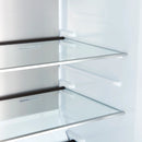 Forno Maderno 28-Inch Built-In Convertible Refrigerator Black with Decorative Grill, Antique Brass Handles, 13.6 cu.ft., Right Swing (FFFFD1722-32RMG-BLK)