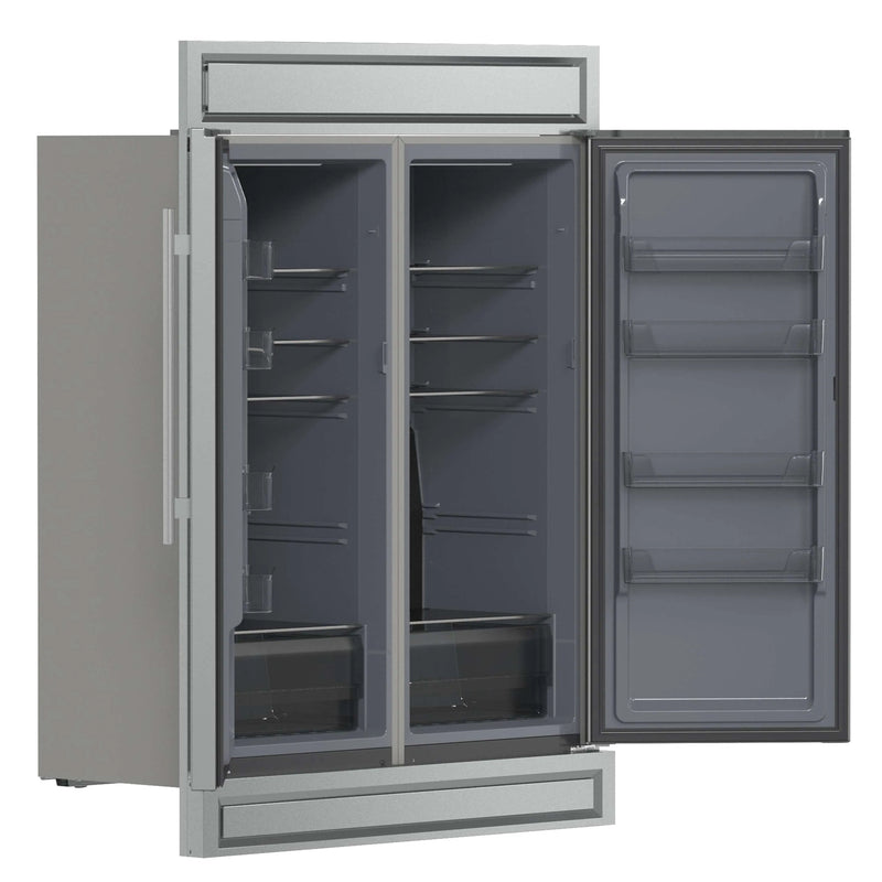 Forno Fortezza 60-Inch Built-In Convertible Refrigerator and Freezer in Stainless Steel with Modern Trim and Ice Maker (FFFFD1738-60MG)