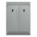 Forno Fortezza 60-Inch Built-In Convertible Refrigerator and Freezer in Stainless Steel with Grille Trim and Ice Maker (FFFFD1738-60SG)