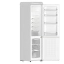 Forno Storico 22-Inch 9 Cu.Ft. Retro Bottom Freezer Refrigerator in White with Copper-Tone Handle (FFFFD1745-22WHT)