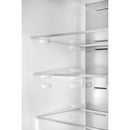 Forno Custodia 24-Inch Bottom Freezer, 10.3 Cu. Ft., Left  Swing, Ice Maker, Total No frost, Fast Cool & Fast  Freeze in Black with Antique Brass Handle (FFFFD1766-24BLK-LS)