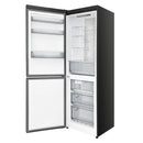 Forno Custodia 24-Inch Bottom Freezer, 10.3 Cu. Ft., Left  Swing, Ice Maker, Total No frost, Fast Cool & Fast  Freeze in Black with Antique Brass Handle (FFFFD1766-24BLK-LS)