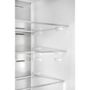 FORNO Custodia 24-Inch Bottom Freezer, 10.3 Cu. Ft., Right Swing, Ice Maker, Total No frost, Fast Cool & Fast  Freeze in Black with Antique Brass Handles (FFFFD1766-24BLK-RS)