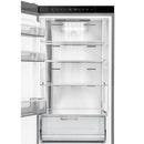 Custodia 24-Inch Bottom Freezer, 10.3 Cu. Ft., Left  Swing, Ice Maker, Total No frost, Fast Cool & Fast  Freeze in Stainless Steel (FFFFD1766-24LS)