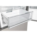 Custodia 24-Inch Bottom Freezer, 10.3 Cu. Ft., Right Swing, Ice Maker, Total No frost, Fast Cool & Fast  Freeze in Stainless Steel (FFFFD1766-24RS)
