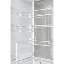 Forno Custodia 24-Inch Bottom Freezer, 10.3 Cu. Ft., Left  Swing, Ice Maker, Total No frost, Fast Cool & Fast  Freeze in White with Antique Brass Handle (FFFFD1766-24WHT-LS)